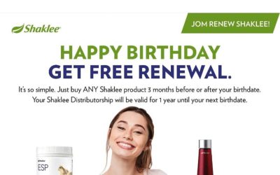 RENEWAL SHAKLEE Mudah jer